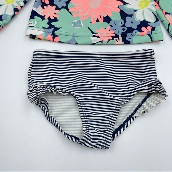 Just One You Swim Girls Sz 9M bikini Set Floral Multicolored - Picture 3 of 10